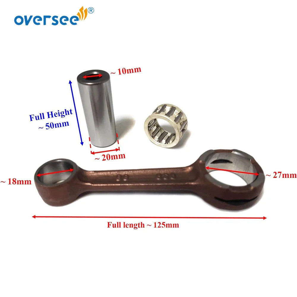 Topreal 12161-90L00 Connecting Rod Kit For Suzuki Outboard Motor DT9.9 DT15 12161-93902 12161-93901 15HP 9.9HP