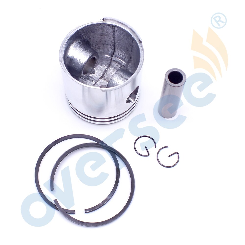 369-00001 and 351-00011 Piston & Piston Ring For Tohatsu Mercury Mariner 4HP-5HP Outboard Engine 2 Stroke Marine Parts