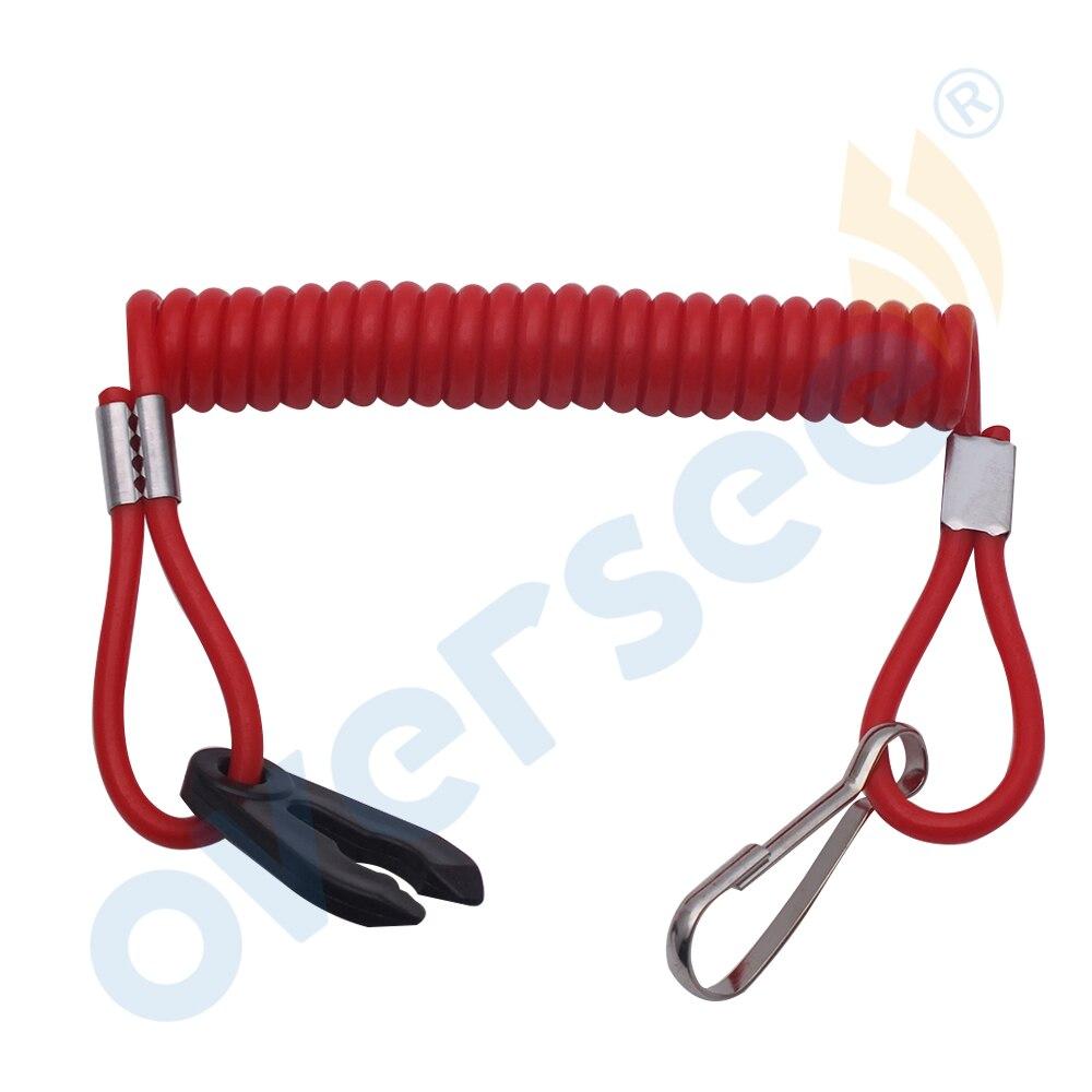682-82556 Outboard Safety Lanyard Nylon Spring Switch For Yamaha Outboard Motor Hidea Powertec Hankai Seapro HDX 682-82556-00 | oversee marine