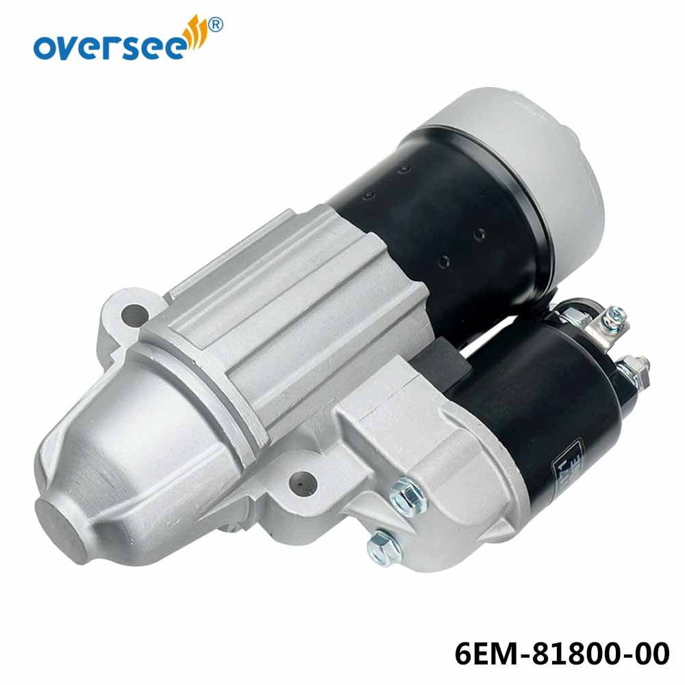 6EM-81800 Starter Motor For Yamaha Outboard Motor 4T 75HP 90HP F115B 150HP 6EM-81800-00;6EM-81800-01
