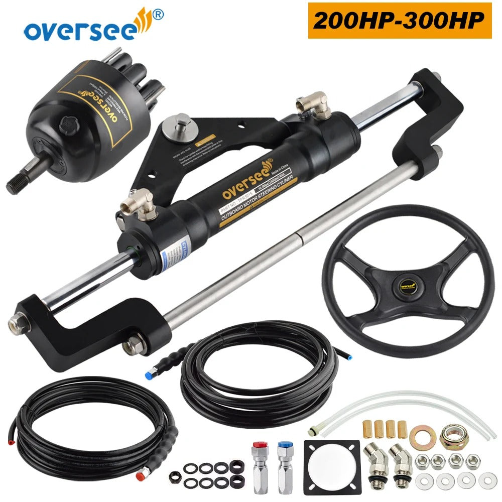 Topreal 300HP Boat Hydraulic Steering Cylinder Replacement For Yamaha Mercury SeaStar Teleflex Marine Outboard Steering Outboard Engine