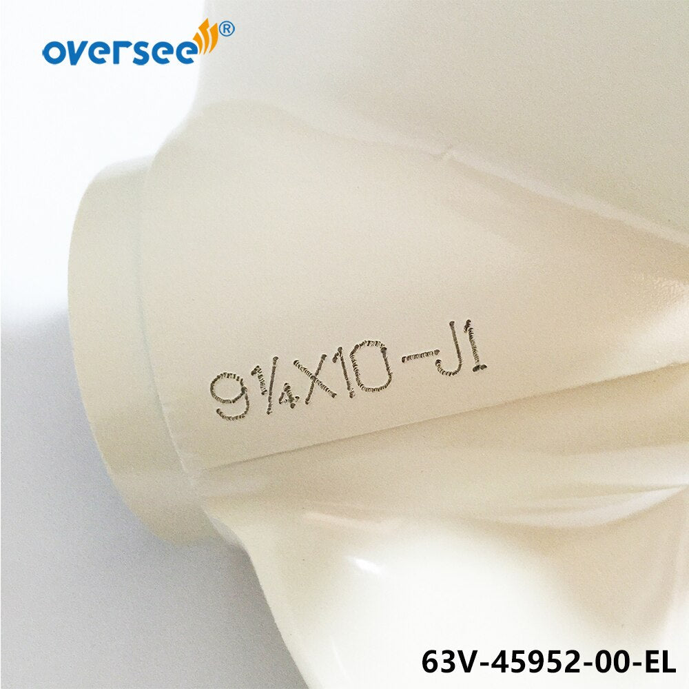 Aluminum Propeller 9-1/4x10 Fits Yamaha Outboard 9.9HP 15HP 63V-45952-00-EL 9 1/4 10