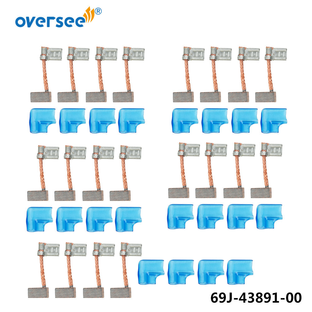 69J-43891 Carbon Brush 4PCS Set For Yamaha Outboard Motor 4T 200HP 225HP 250HP 300HP Trim Tilt Motor 69J-43891-00