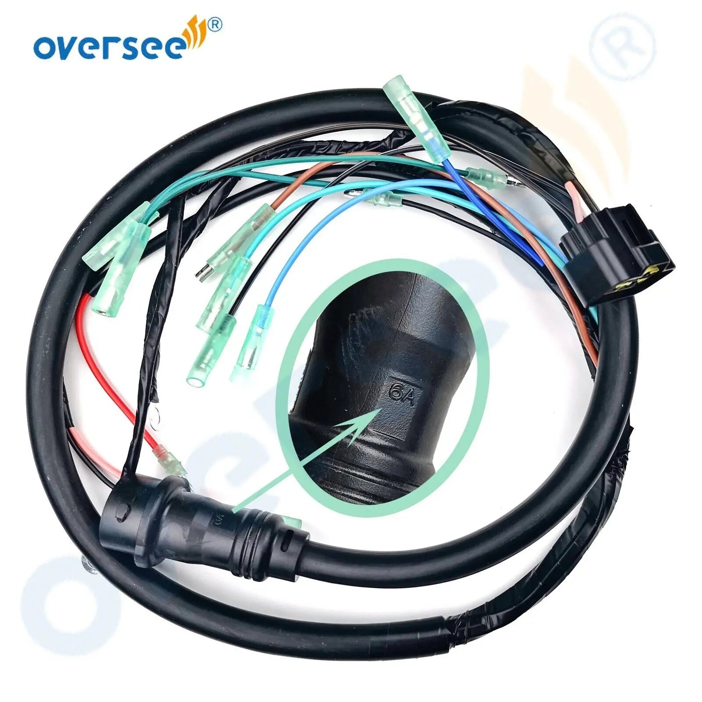 Topreal 688-82590-17-00 Wire Harness Assy (10P) For Yamaha 2T 50 75 85HP Outboard Motor