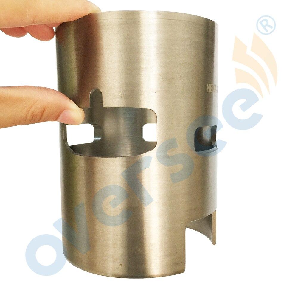 Oversee Marine 6E5-10935; 6E5-10935-00 Left Cylinder Liner Sleeve ID 90mm Replacement For Yamaha 115HP V4 2 Stroke Outboard Engine Top Real