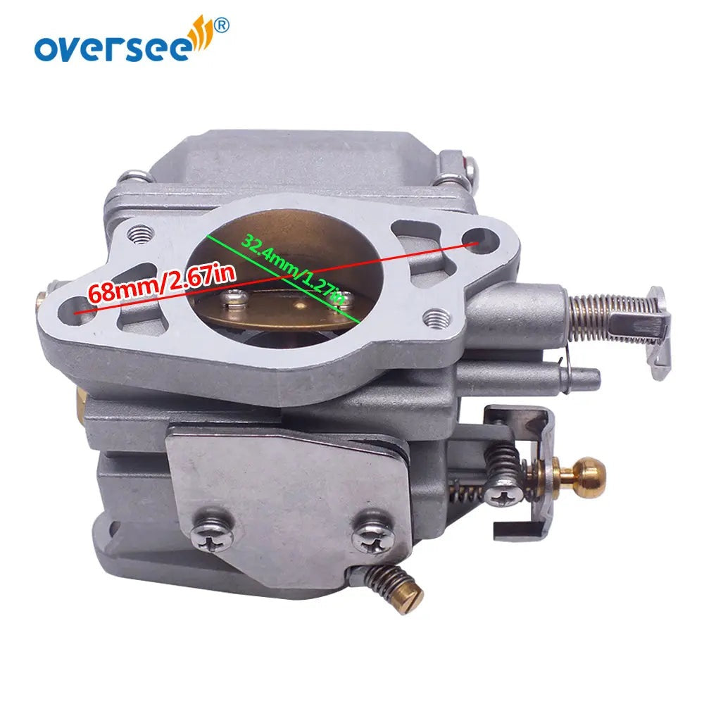 Oversee Marine 6L2-14301 Carburetor Replacement For Yamaha 2T 2 Cylinder 20HP 25hp 25MLHU 6L2-14302-00 6L2-14301-00 Outboard Engine Oversee Marine Store