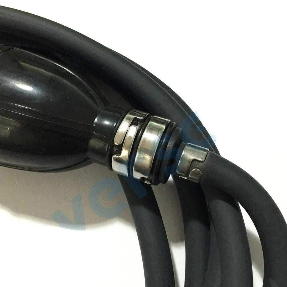 Oversee Marine 6Y2-24306; 6Y1-24306 Rubber Fuel Line Hose With Connector and Primer Pump Replacement For Yamaha Parsun Fuel Pipe Assy 6mm 4HP - 200HP 2 Stroke Outboard Engine Oversee Marine Store