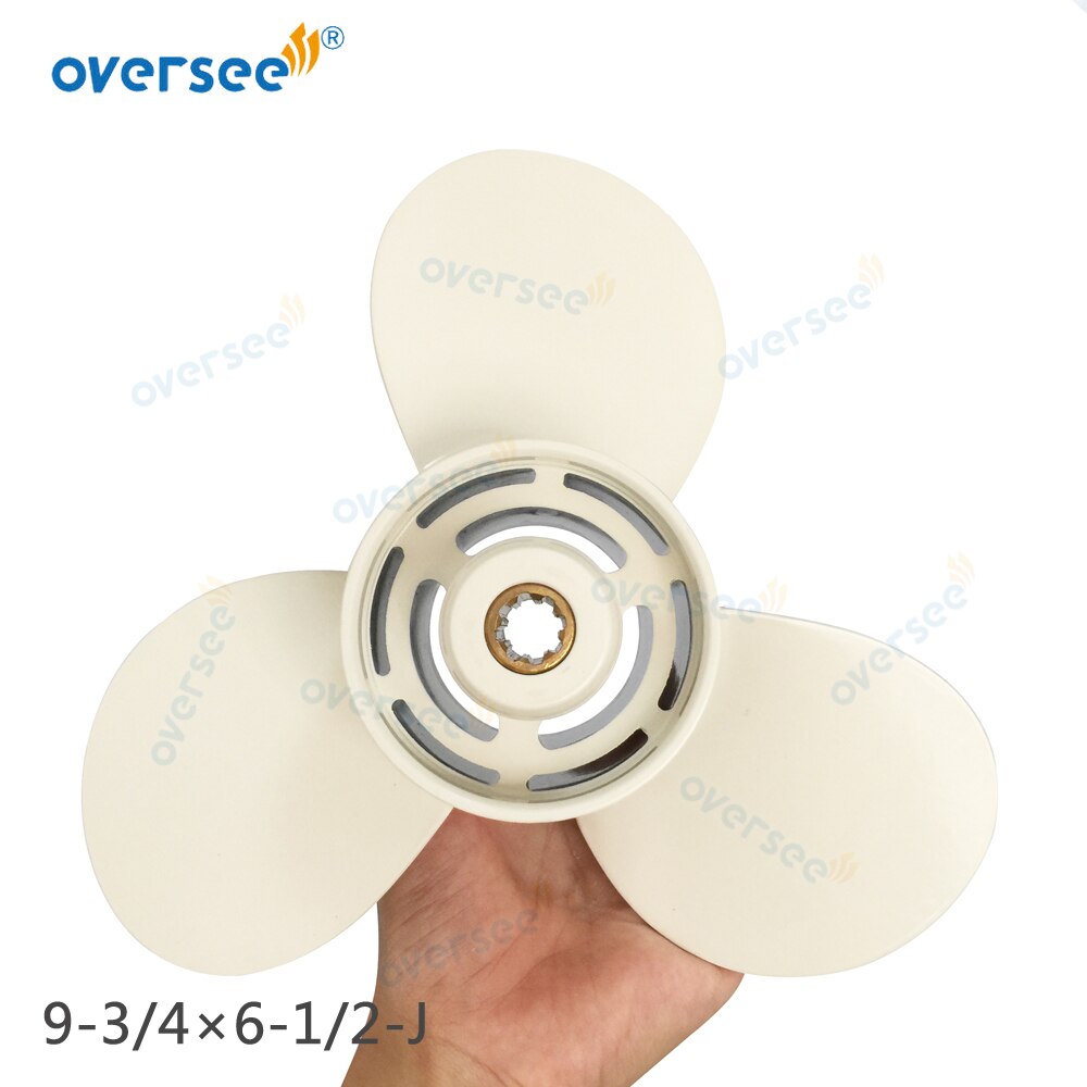 Propeller 683-W4592-02 Kit with Deflector Ring 6E7-45986-00 For 9.9HP 15HP Yamaha Outboard Propeller 683-W4592 9-3/4x6-1/2-J