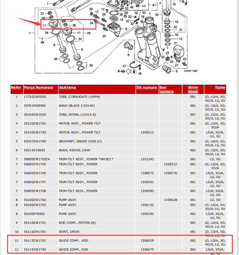 Topreal 56115-ZW1-701 Trim Cap W/ Seal For HONDA 90-250HP Outboard 56115-ZY9-023 56115-ZW1-702 56115-ZW1-703