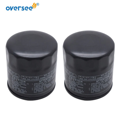 Topreal 69J-13440 Oil Filter For Honda KAWASAKI YAMAHA Outboard Motor F150 F200 F225 F250; 69J-13440-04;69J-13440-00; 69J-13440-03