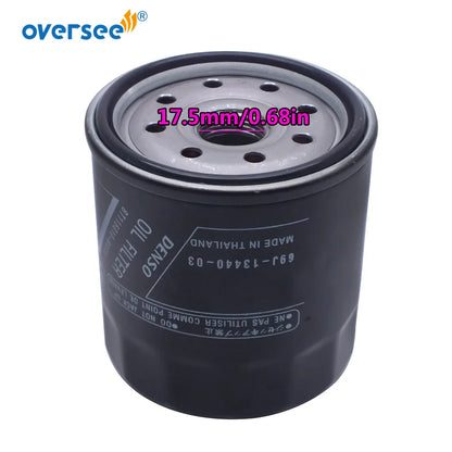 Topreal 69J-13440 Oil Filter For Honda KAWASAKI YAMAHA Outboard Motor F150 F200 F225 F250; 69J-13440-04;69J-13440-00; 69J-13440-03